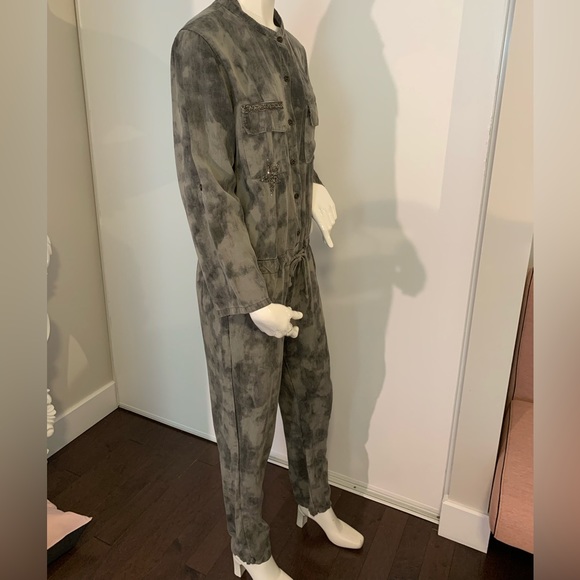 Army camouflage jumpsuit by Crème Fraiche. - Picture 8 of 15